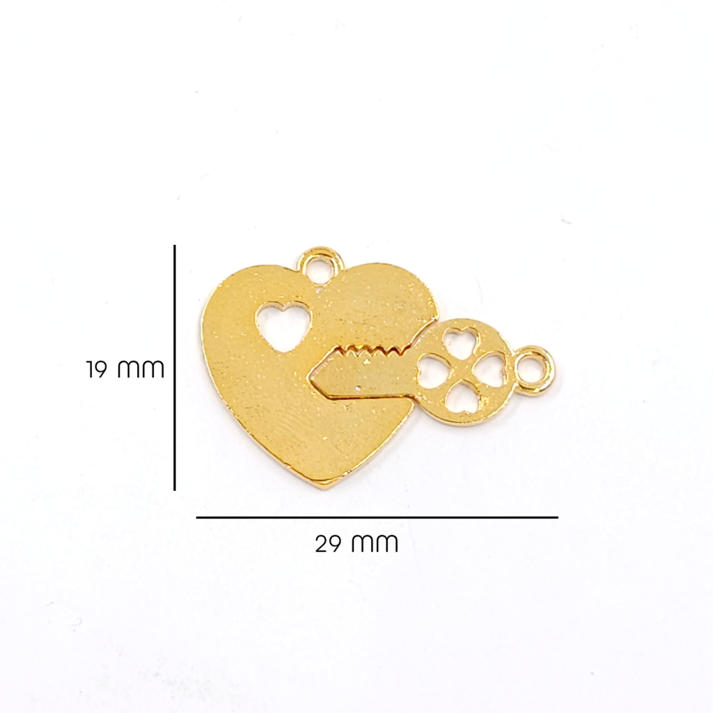 Corazón Llave Dije Zamak