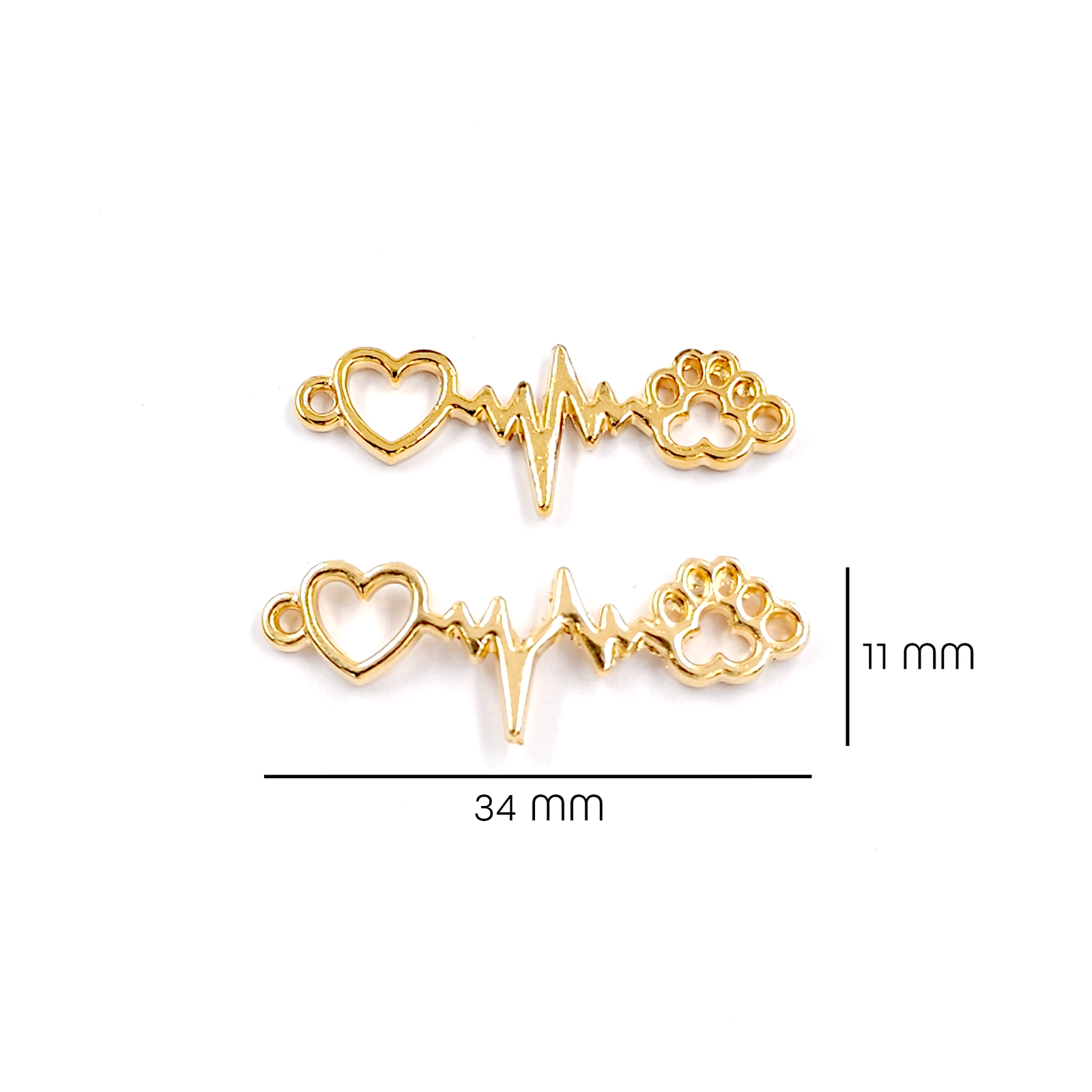 Electro Corazón Huellita Zamak